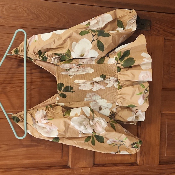 DONATION SALE, BOGO FREE Express floral retro top - Picture 3 of 3